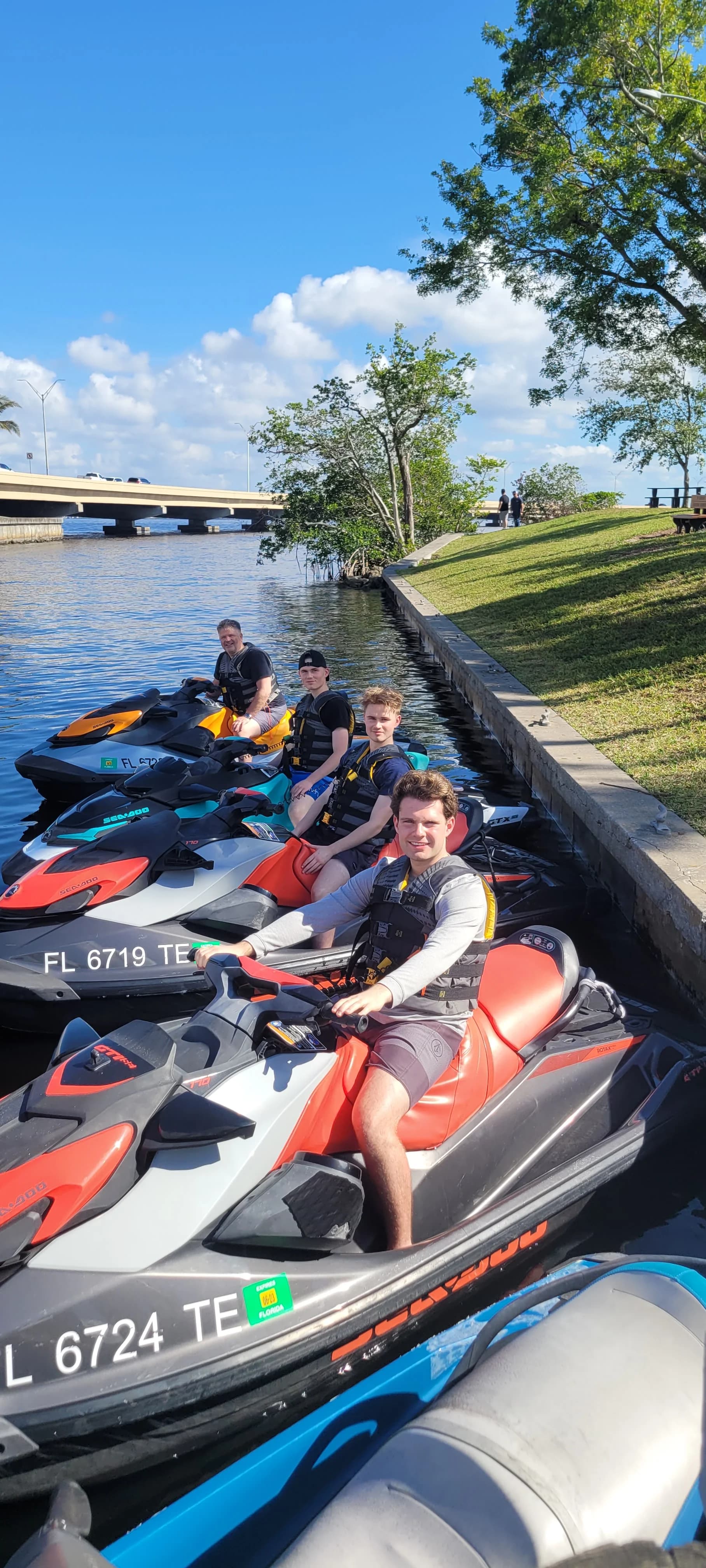 Jet ski rider near Fort Myers Beach, Florida