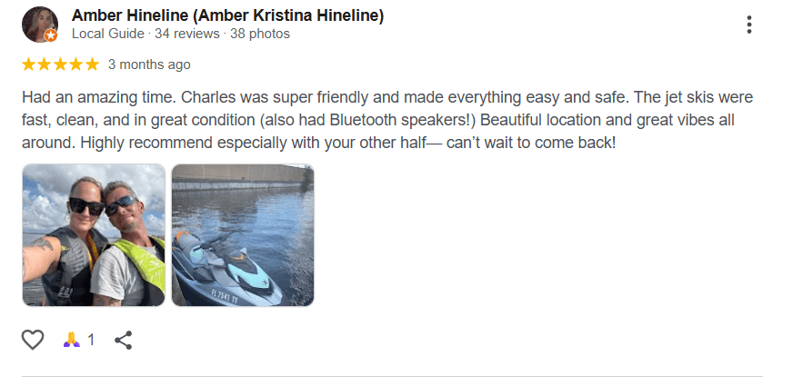 Verified customer review 1